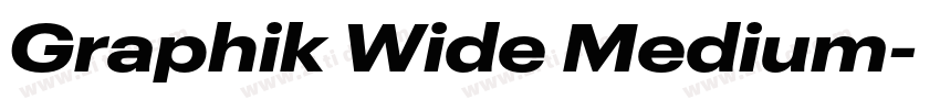 Graphik Wide Medium字体转换
